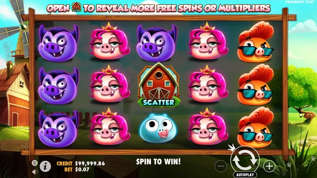 7 Piggies de Pragmatic Play — fruit-reel clásico con cerditos